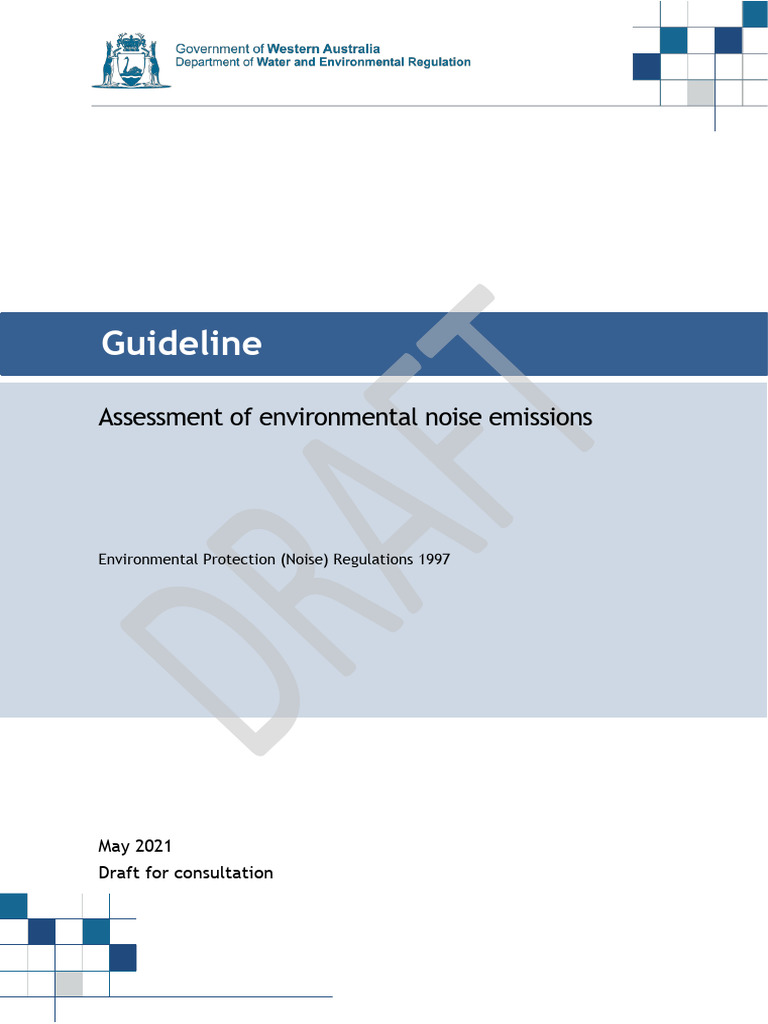 Environmental Noise Emissions Guidelines | PDF | Noise | Mining