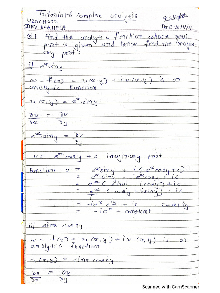 Maths Tutorial-06 Answered Solved | PDF