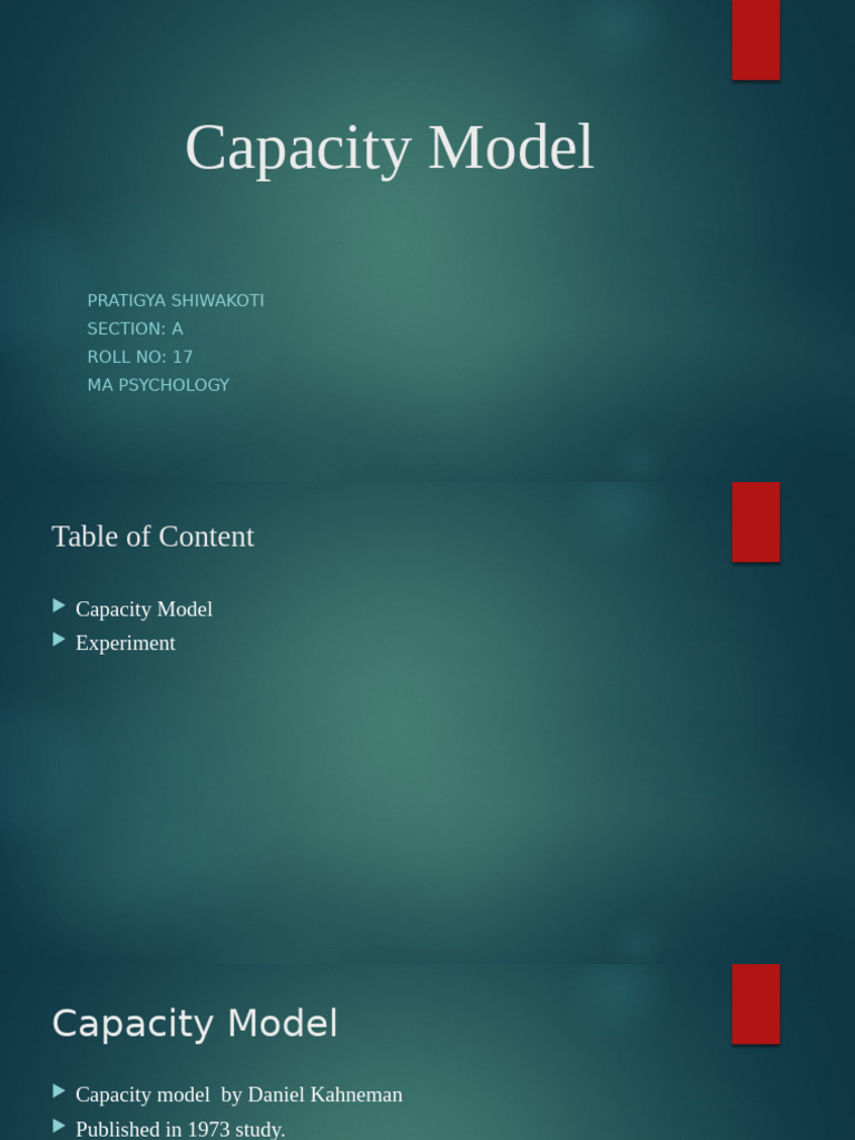 A. Pratigya Capacity Model | PDF | Attention | Cognition