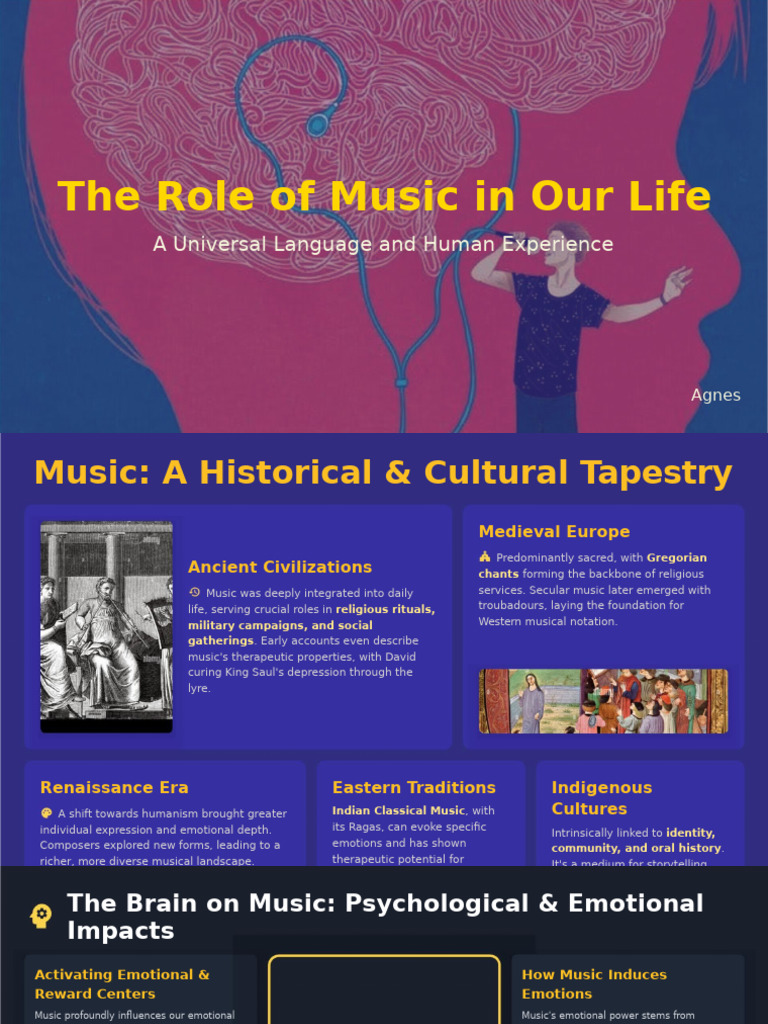 Roles of Music in Life | PDF | Reward System | Emotions
