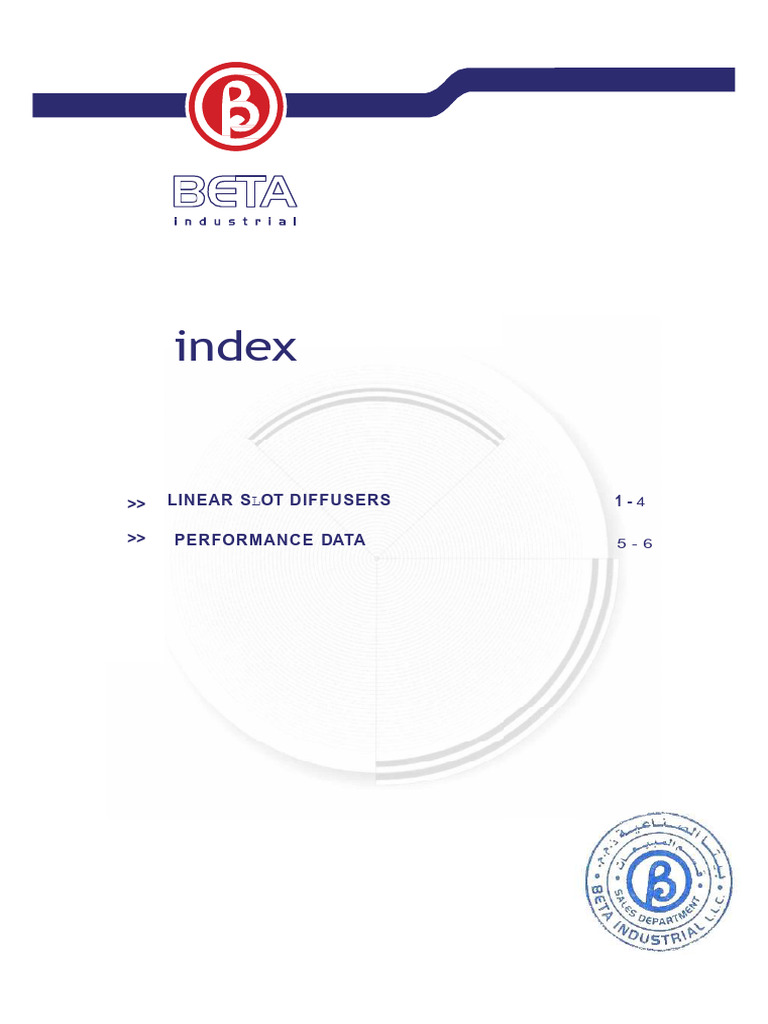 Linear Slot Diffuser Specifications | PDF