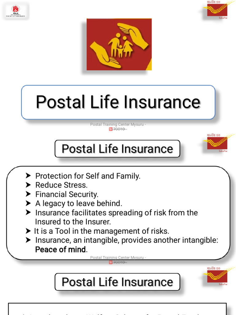 Overview of Postal Life Insurance Plans | PDF | Life Insurance | Insurance
