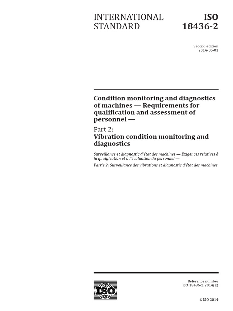 ISO 18436-2: Vibration Monitoring Standards | PDF | International ...