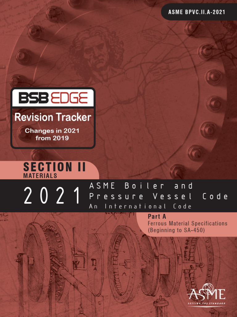 ASME BPVC II.A-2021 Revision Tracker | PDF | Civil Engineering | Pressure