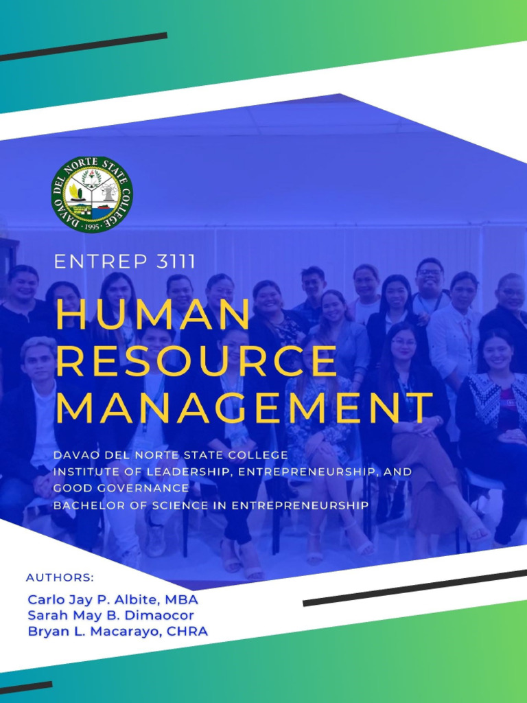 Entrep 3111 Human Resource Management Coursepack | PDF | Human Resource ...