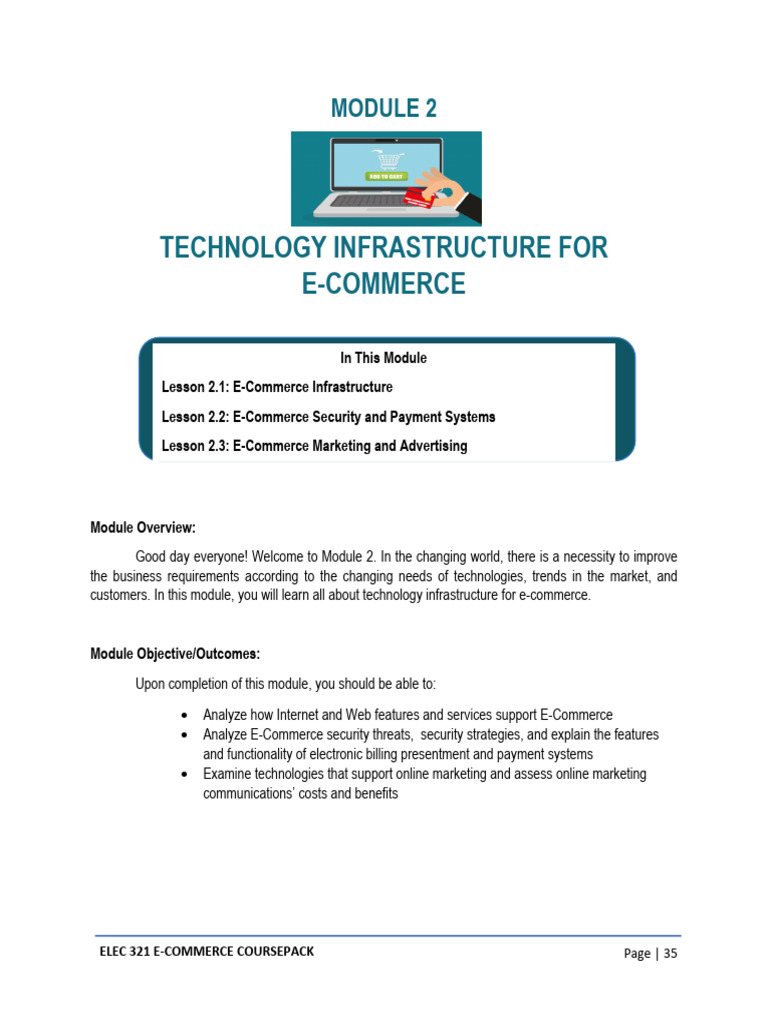 E-Commerce Infrastructure Essentials | PDF | Computer Network | E Commerce