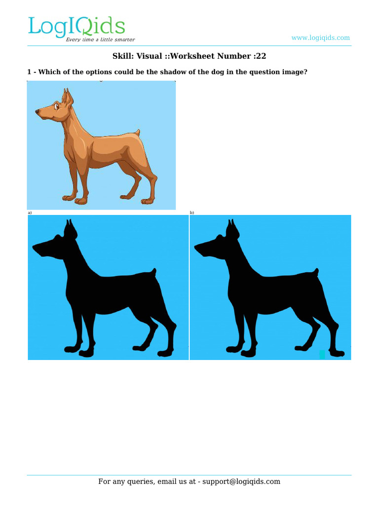 Visual Skills Worksheet 22 | PDF | Euclidean Geometry | Geometry