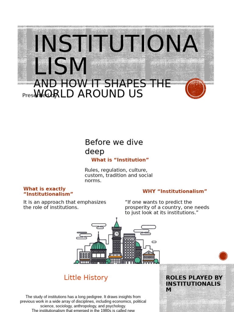 Understanding Institutionalism's Impact | PDF | Institution | United ...