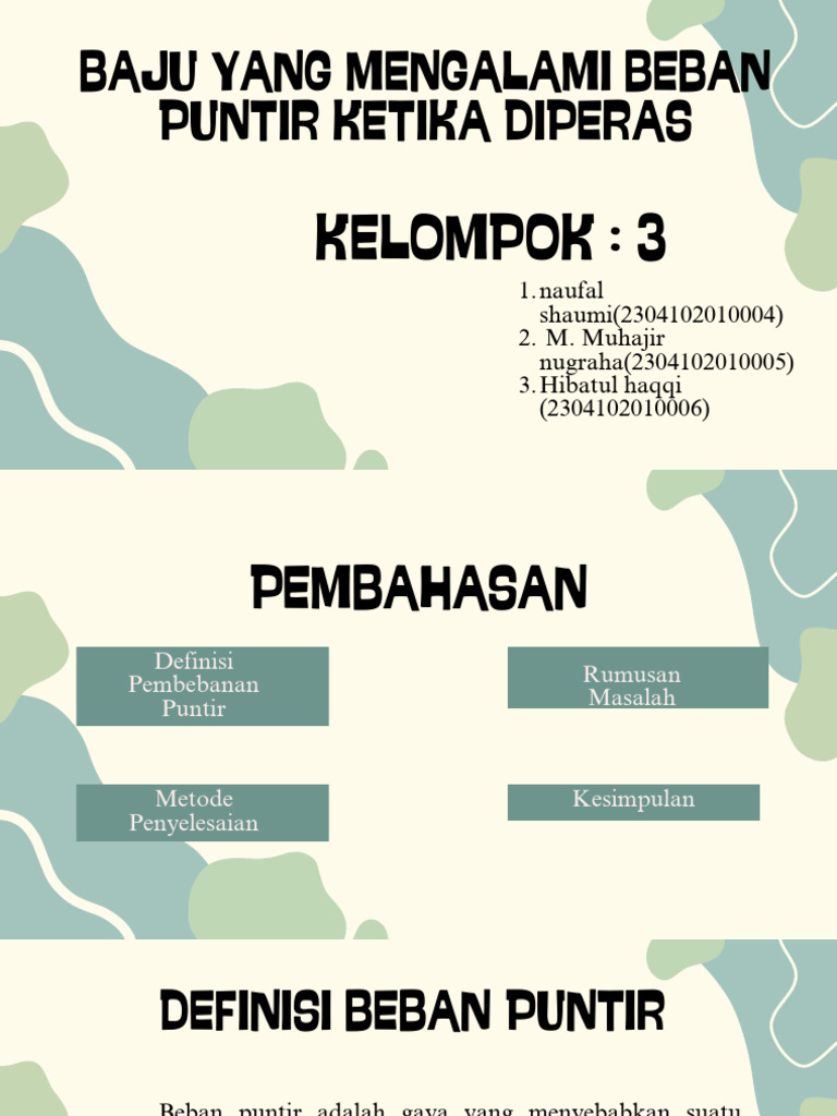 Green Abstract Organic Group Project Presentation | PDF