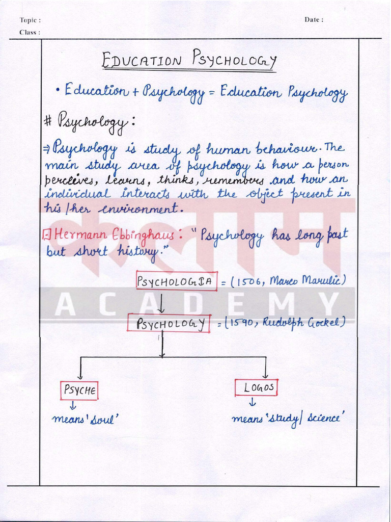 Educational Psychology 01 | PDF