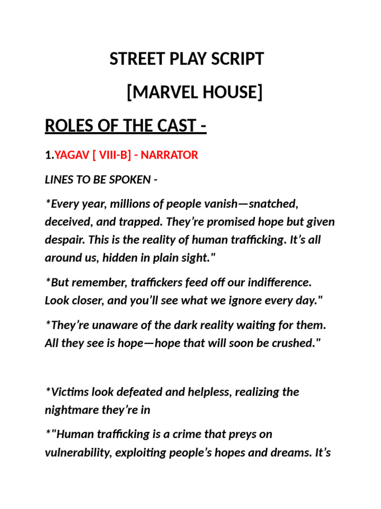 Invisible Chains Script and Info | PDF | Human Trafficking