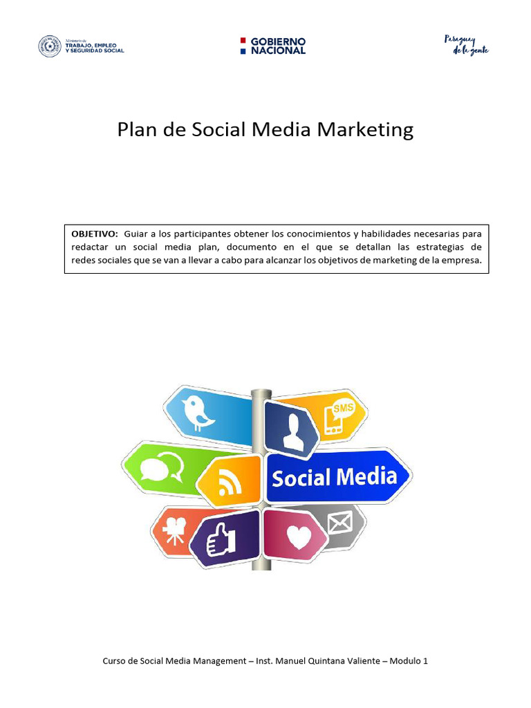 Guía para Elaborar un Social Media Plan | PDF | Análisis FODA | Marketing