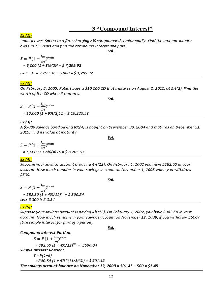 Chapter (3.1, 3.2, 3.4, 3.5) | PDF | Interest | Money