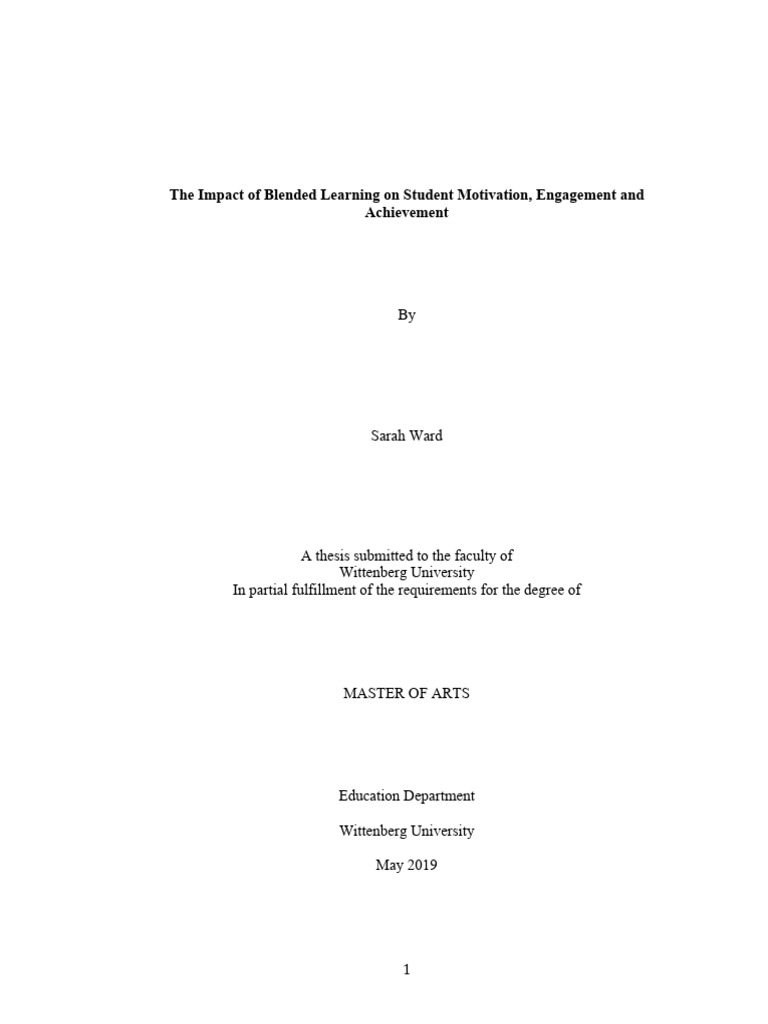 Blended Learning's Effect on Student Engagement | PDF | Learning ...