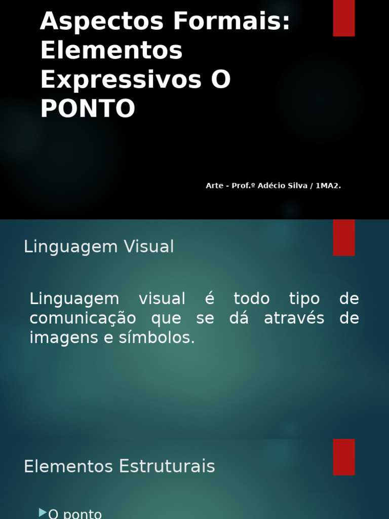 Elementos da Linguagem Visual: Ponto | PDF