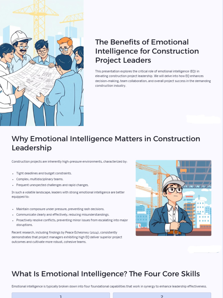 Emotional Intelligence in Construction Leadership | PDF | Leadership ...