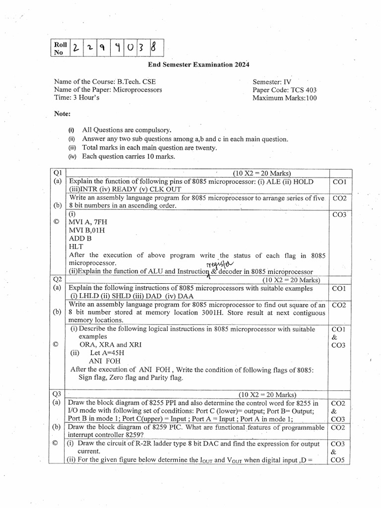 tcs403 Endsem 2024 Jun 22 | PDF