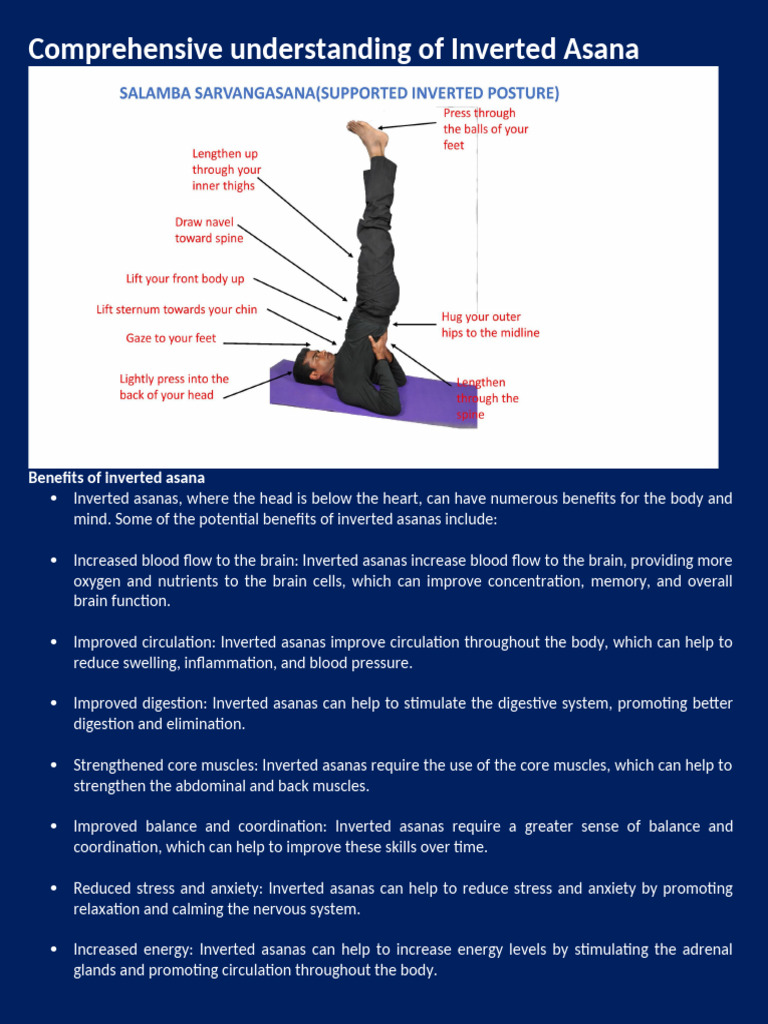 Benefits and Considerations of Inverted Asanas | PDF | Asana ...