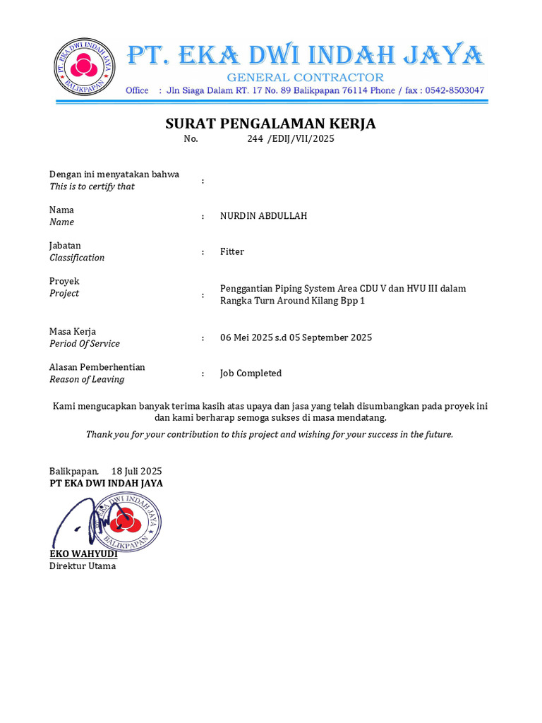 SPK EDIJ - NURDIN ABDULLAH | PDF