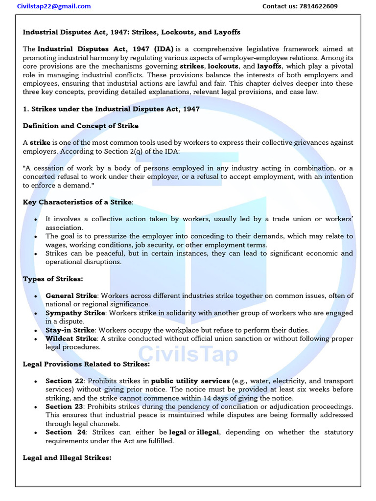 S Pdf Pdf Strike Action Employment