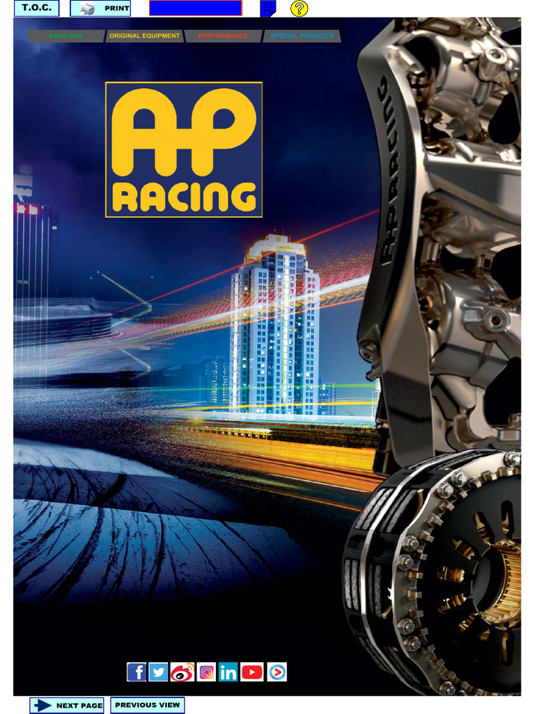 AP Racing Performance Brake Systems | PDF | Piston | Brake
