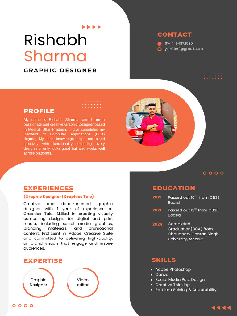 Rishabh Sharma: Graphic Designer Profile | PDF