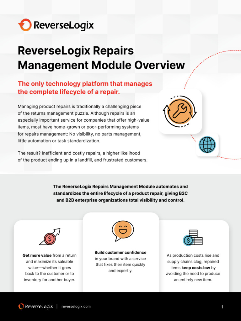 Optimize Product Repairs with ReverseLogix | PDF | Invoice | Inventory