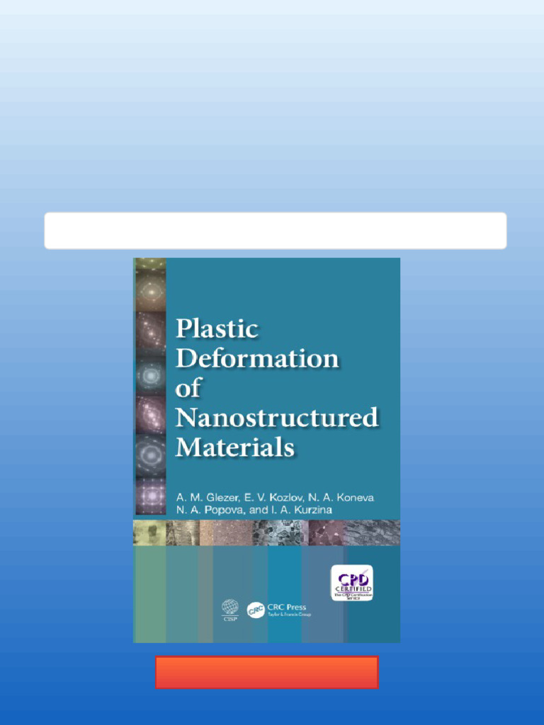 Plastic Deformation of Nanostructured Materials Glezer Download | PDF ...