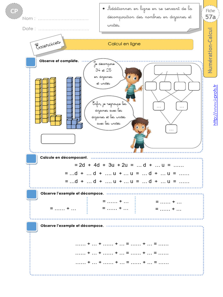 Calcul en ligne pour CP : Additionner | PDF | Échecs