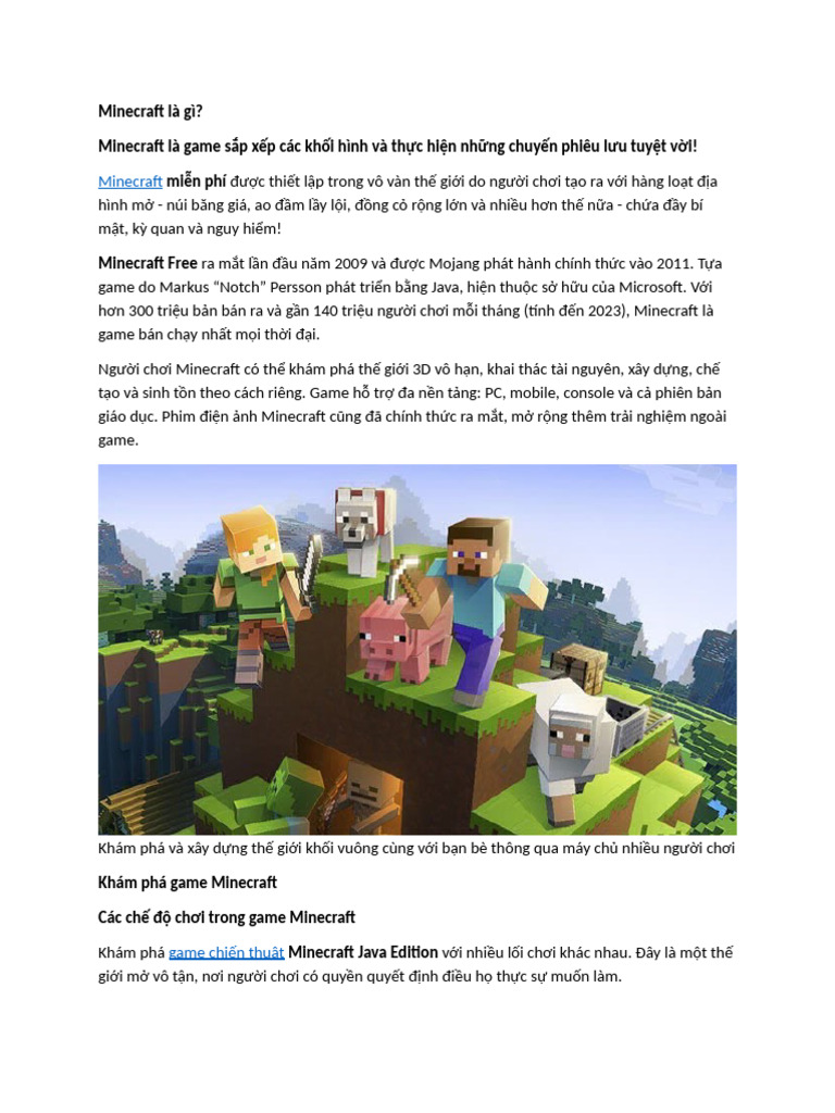 Minecraft Là Gì | PDF