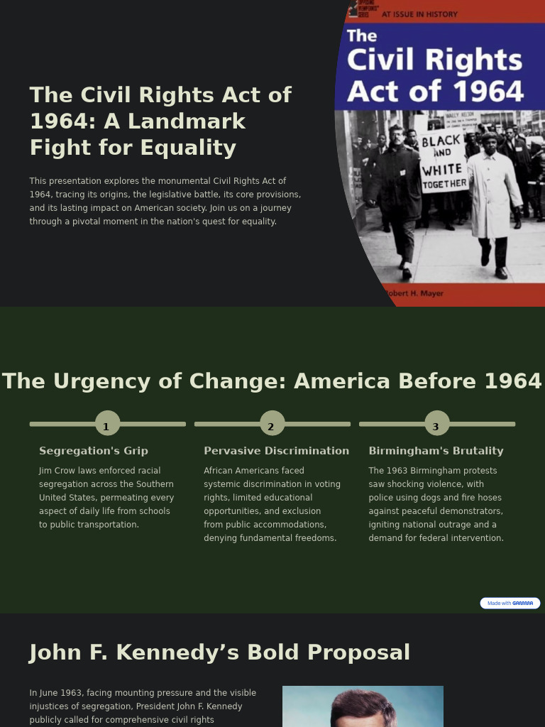 Civil Rights Act of 1964 Overview | PDF | Civil Rights Act Of 1964 ...