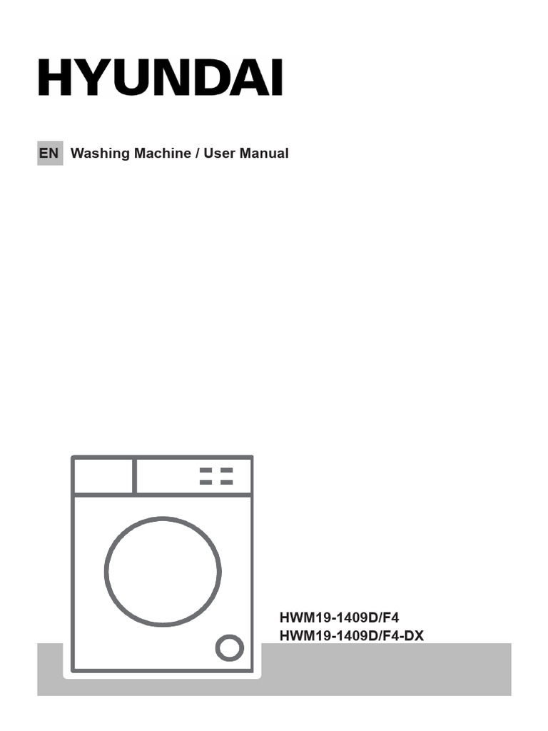 Washing Machine User Manual HWM19-1409D | PDF | Washing Machine | Laundry