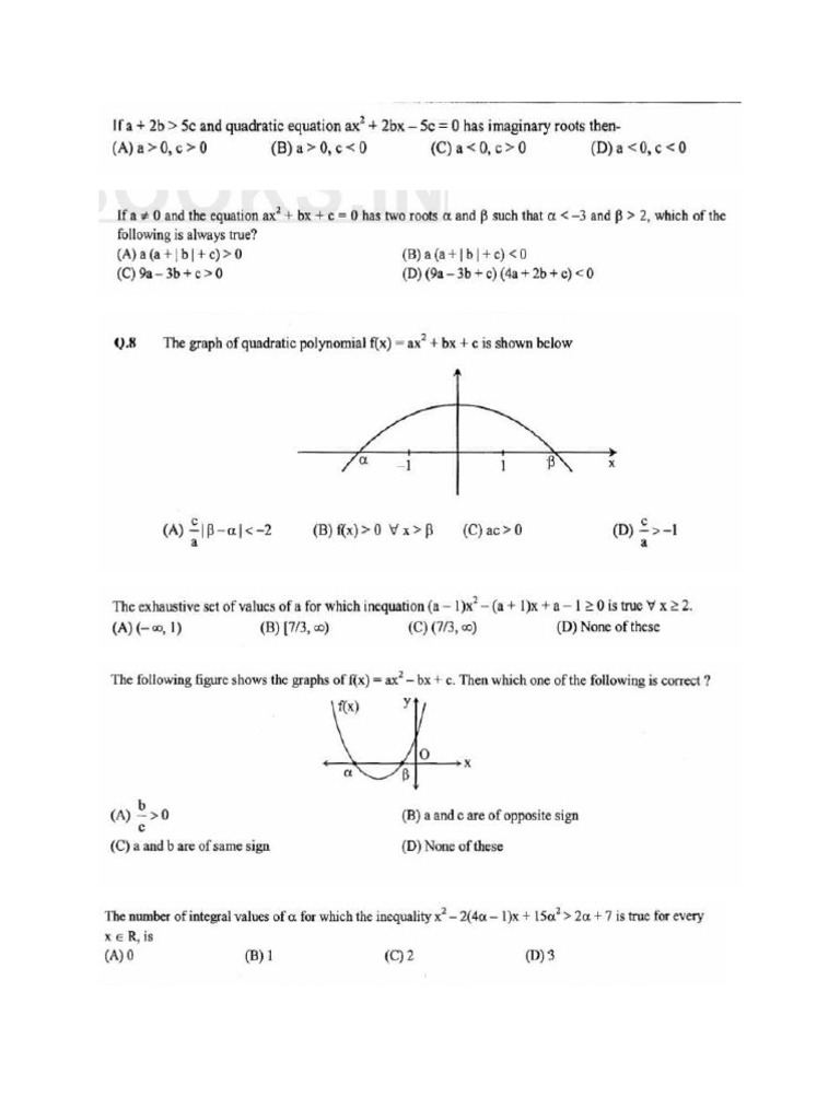 Quadratic Expression | PDF