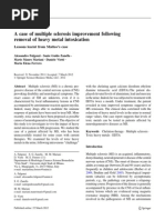 Download A case of multiple sclerosis improvement following removal of heavy metal intoxication by gasfgd SN90242205 doc pdf