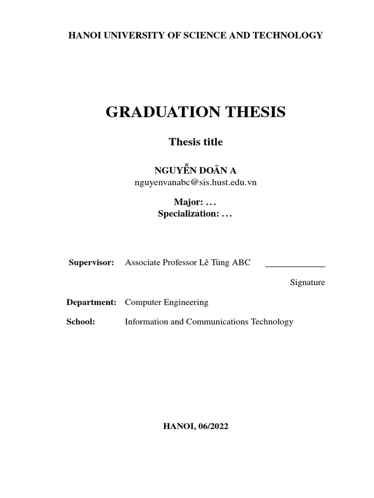 SOICT Application Thesis Template-4 | PDF