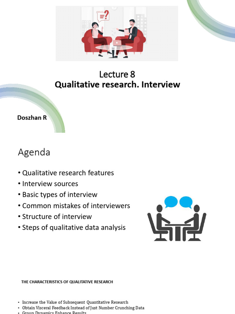 Lecture 7 PPT Qualitative Research Interview | PDF | Qualitative ...