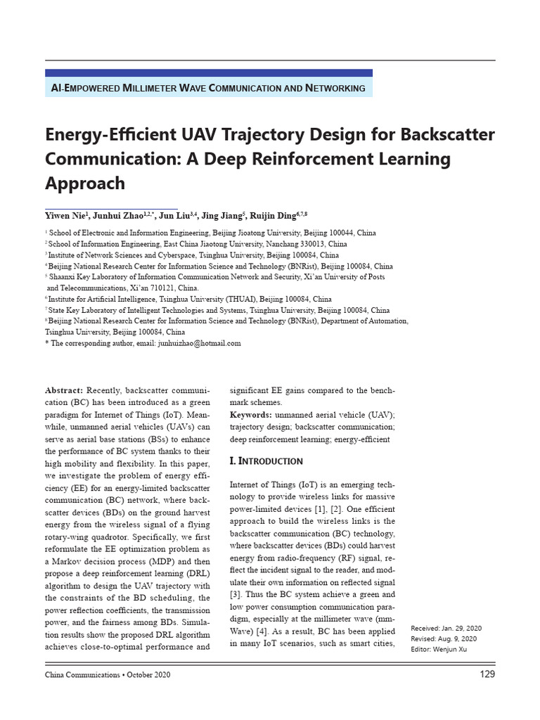 DRL for Energy-Efficient UAV Power Allocation | PDF | Mathematical ...