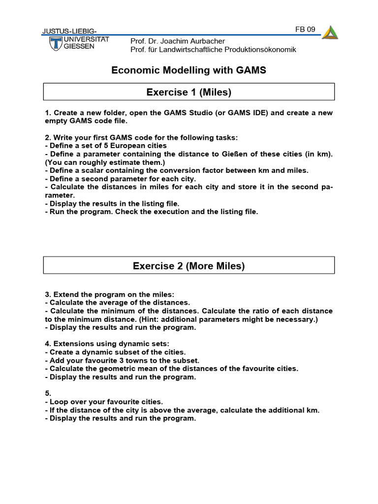 Exercise 1 2 | PDF