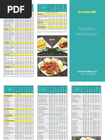 Edo Japan Nutritional Information Guide | PDF | Nutrition Facts Label | Fat