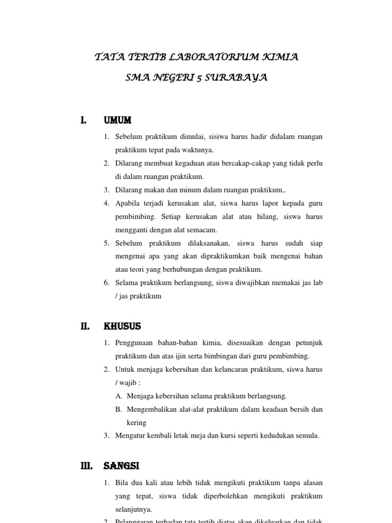 Tata Tertib Lab