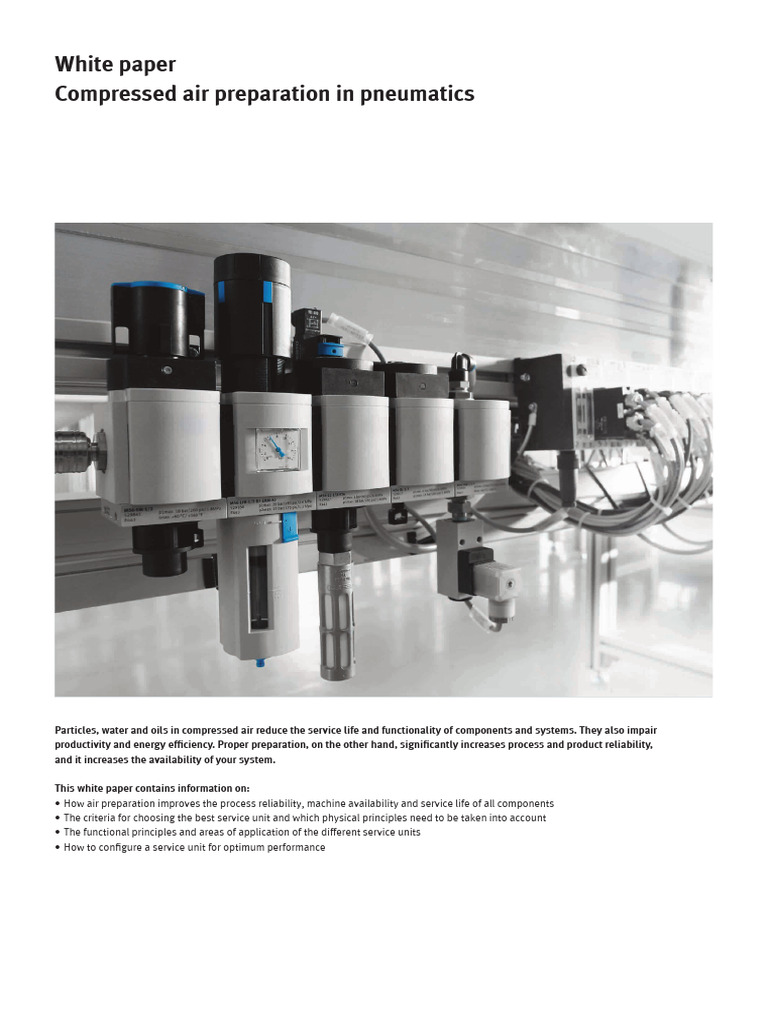 Optimizing Compressed Air Preparation | PDF | Humidity | Filtration