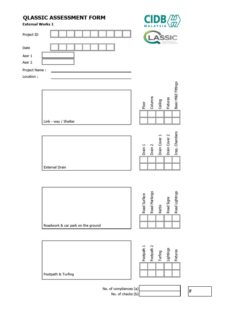 QLASSIC Assessment Form Overview | PDF