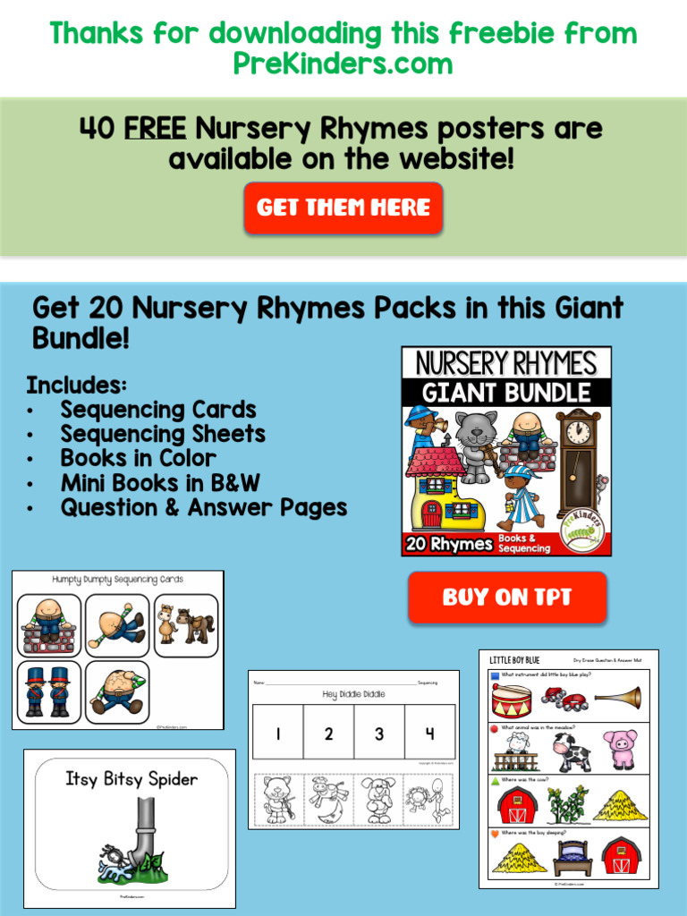 40 Free Nursery Rhymes Posters | PDF