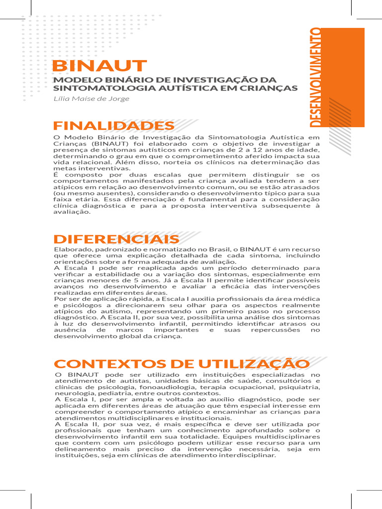 Avaliação da Sintomatologia Autística | PDF | Autismo | Psicologia