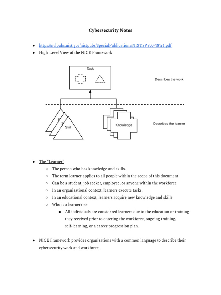 Cybersecurity Workforce Framework Guide | PDF | Computer Security ...