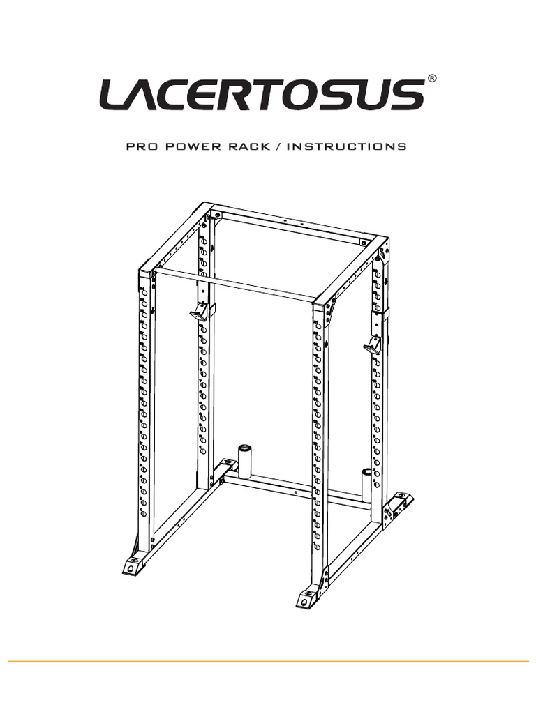 Pro Power Rack PR PRO Instructions | PDF