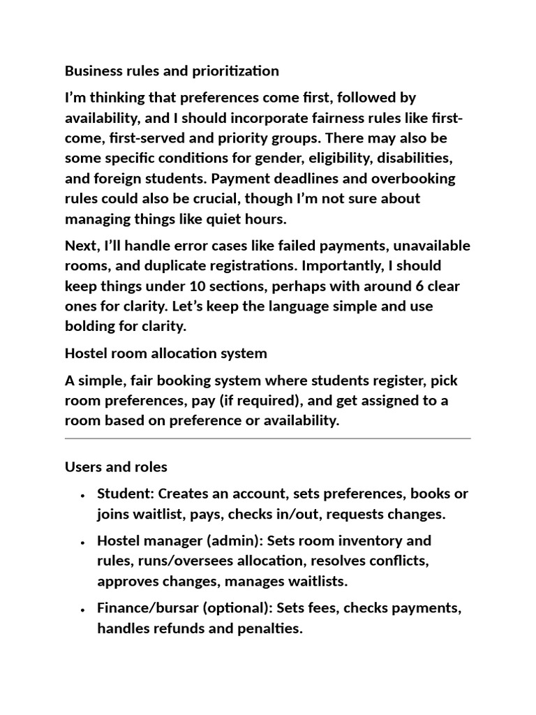 Business Rules and Prioritization | PDF | Computing
