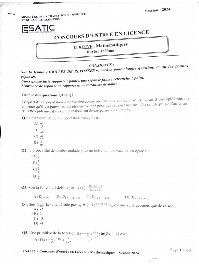 Math 2024 | PDF