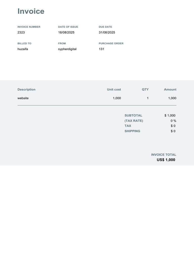 Invoice | PDF