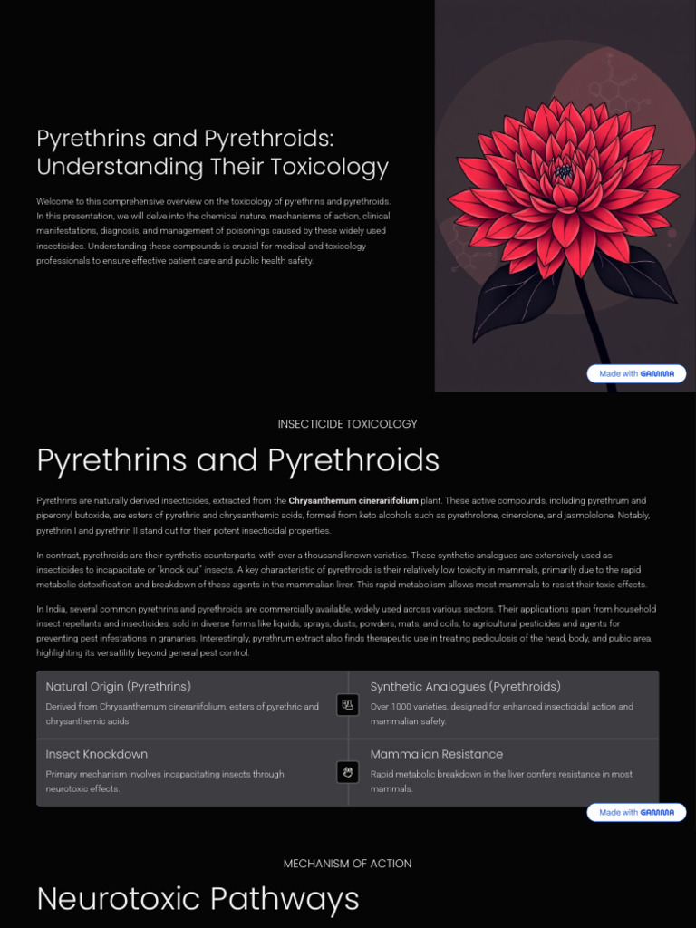 Pyrethrins and Pyrethroids Toxicology | PDF | Medical Specialties